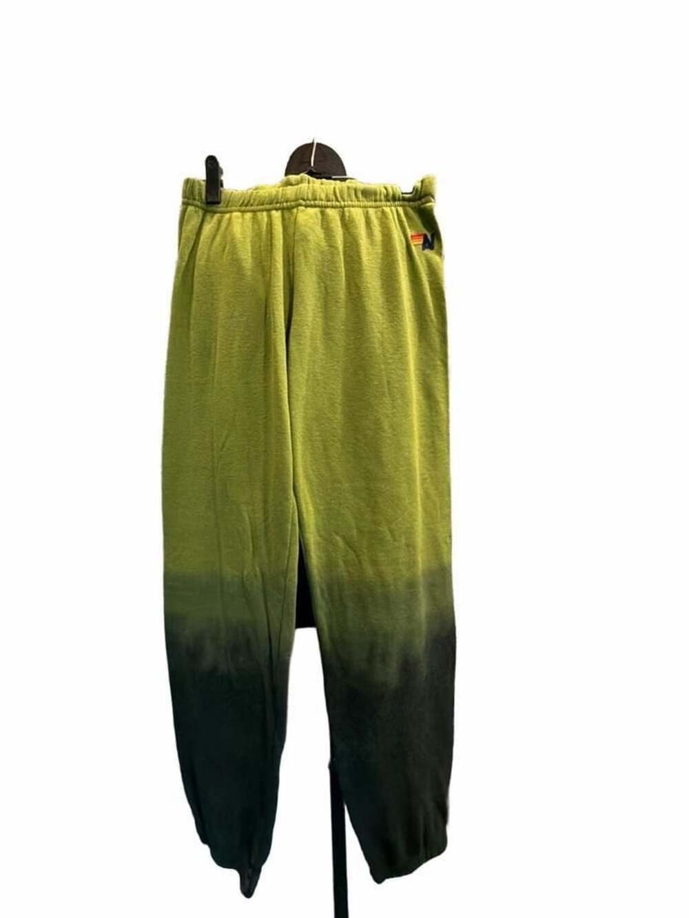 779 Aviator Nation Sweatpants Size M Green Dip Dye Joggers